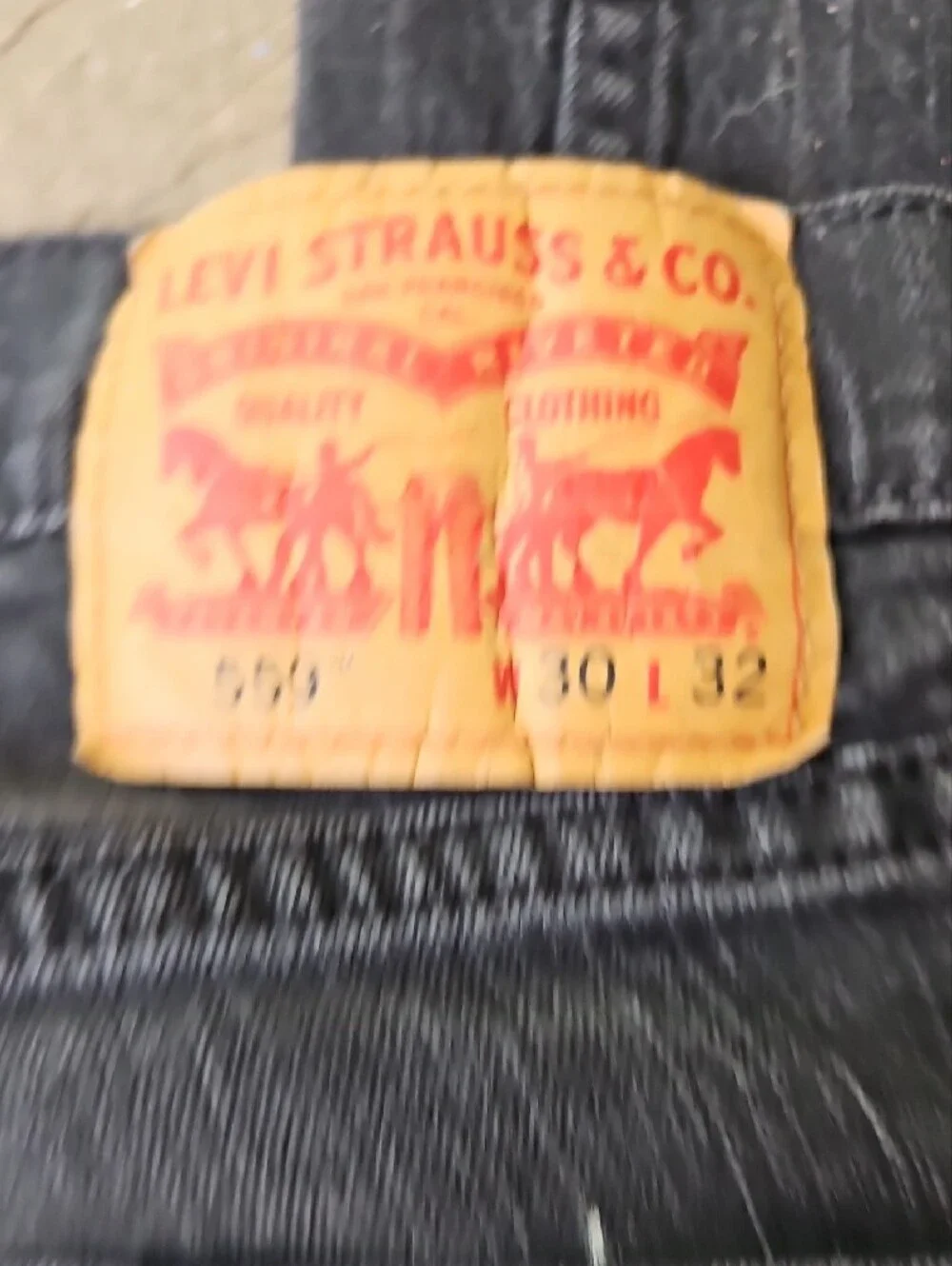 LEVI 559 W30 L32 Black Denim Jeans